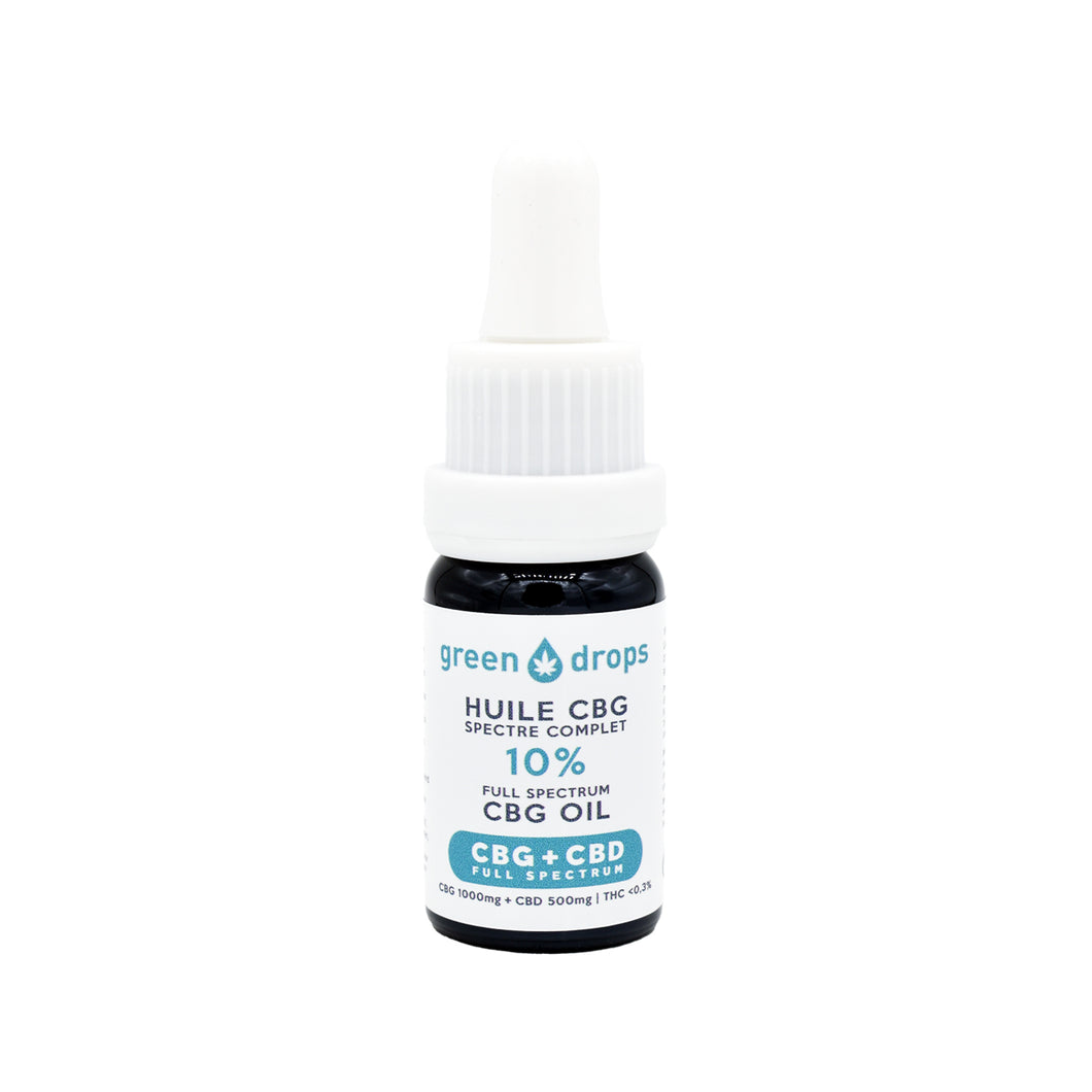 Huile CBG 10% Green Drops | Green Doctor
