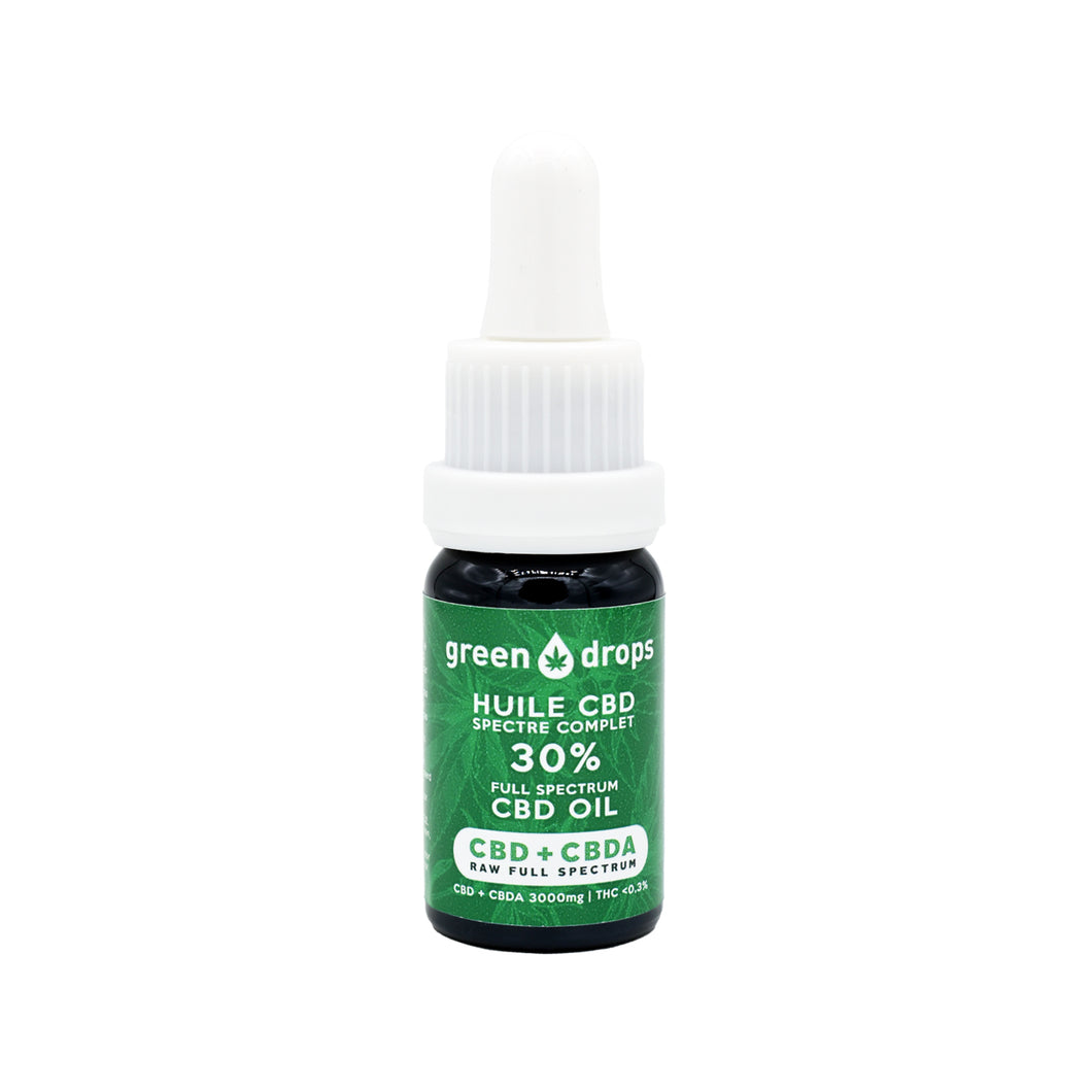Huile CBD + CBDA 30% Full Spectrum | Green Drops