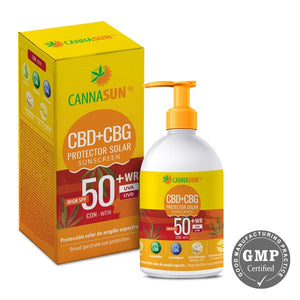 Écran Solaire SPF 50 au CBD et CBG Cannnasun 150ml