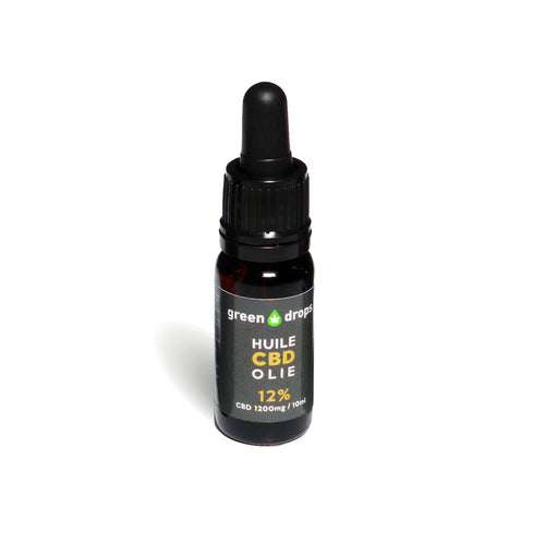 HuileHuile CBD Gold 12% Full Spectrum | Green Drops