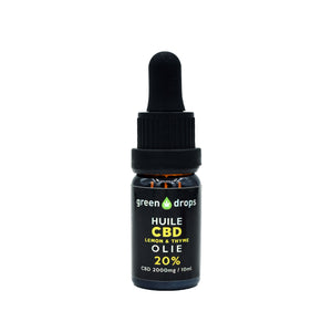 Huile CBD Citron & Thym 20% Green Drops | Green Doctor